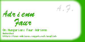 adrienn faur business card